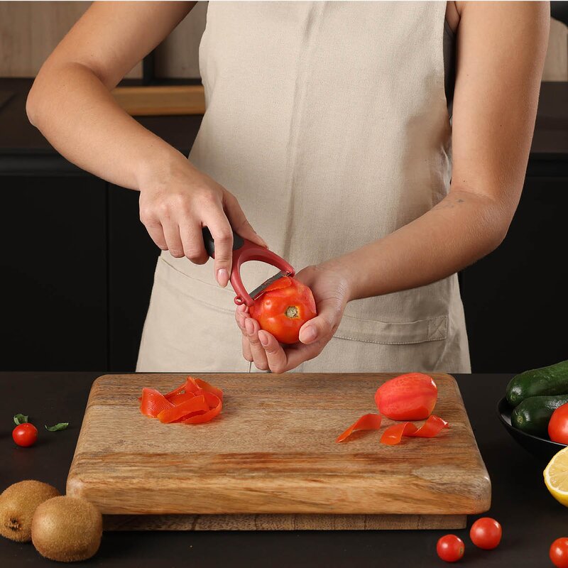 Zyliss Peelers Y-tomatskreller rød/grå