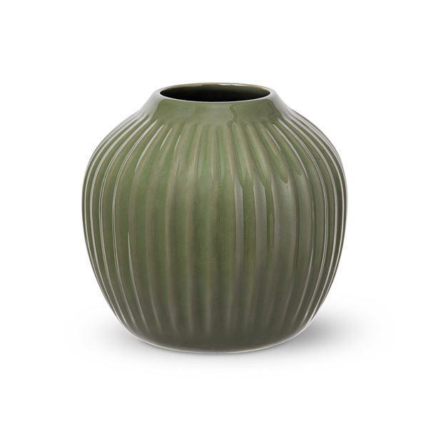 Kähler Hammershøi vase 13 cm mørk grønn