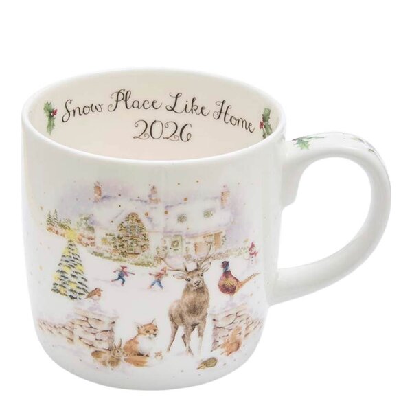 Royal Worcester Wrendale Designs krus 40 cl Snow Place Like Home