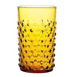 Klimchi Hobnail glass 20 cl amber