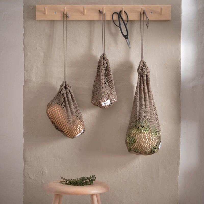 The Organic Company Gjenbrukbar nettpose medium 30x24 cm clay