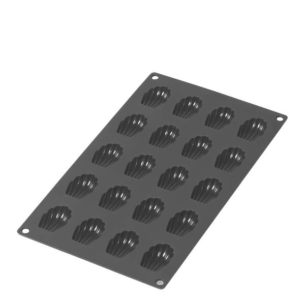Lékué Silikonform for mini Madeleinekake 20 hull svart