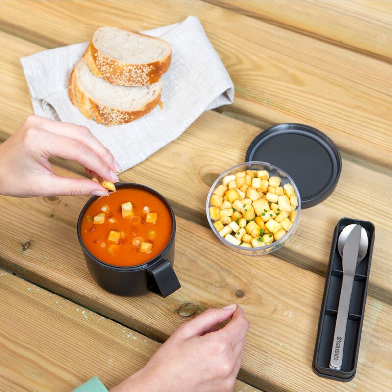 Brabantia Make & Take suppekopp 0,6L mørk grå