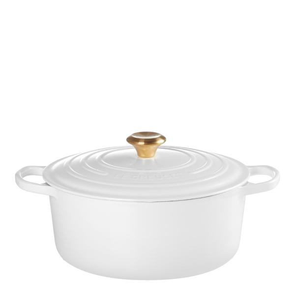 Le Creuset Signature støpejernsgryte rund 28 cm 6,7L white