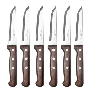 Anders Petter Classic biffkniv 6 stk natur/blank