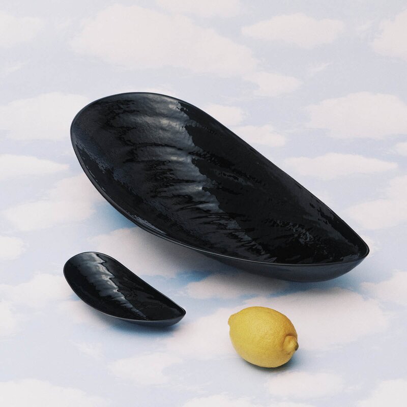 Serax Les Objets Mouleversants skål S 17,5x7,5 cm svart