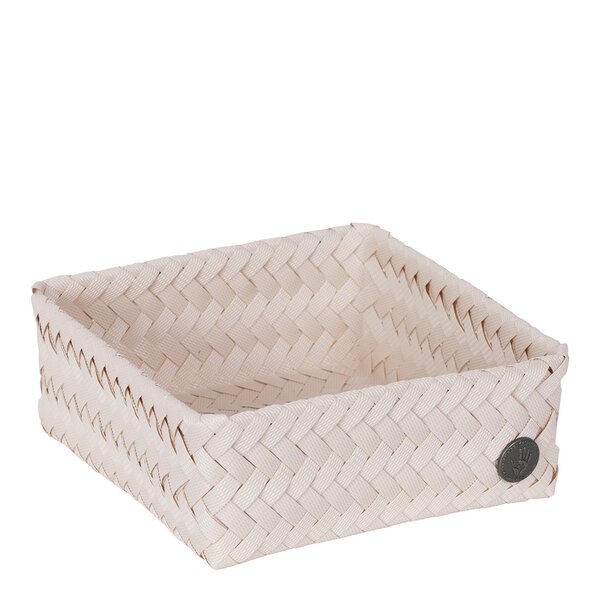Handed By Fit Square oppbevaringskurv 18x18x7 cm champagne