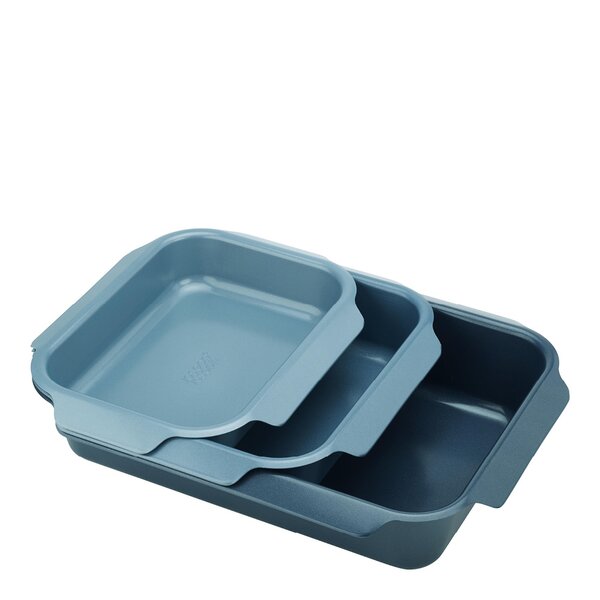 Joseph Joseph Cookware ildfast form 3 deler 12,3x32,8 cm blå