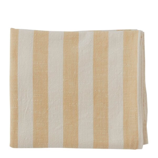 OYOY Striped bordduk 260x140 cm Vanilla