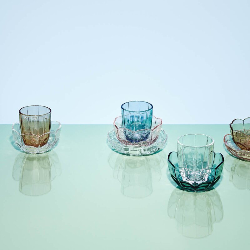 Holmegaard Lily skål 13 cm 2 stk blue iris 