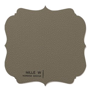 MiLLE W NORDISK DESIGN Vintage glassbrikke 12x12 cm grå