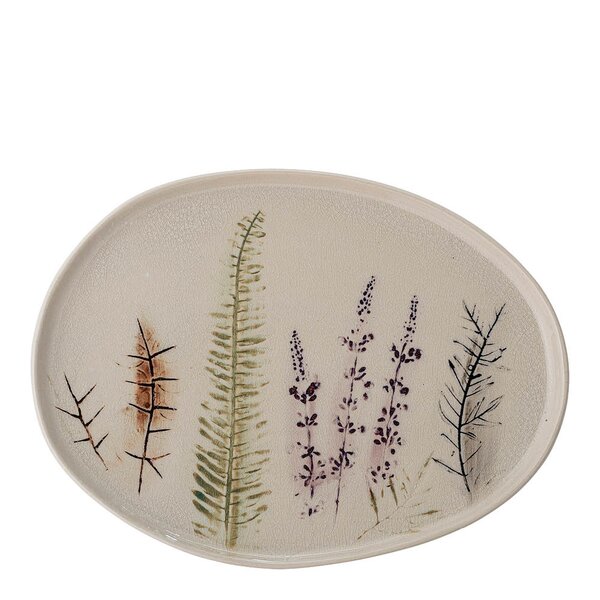 Bloomingville Bea serveringsfat 34,5x26 cm natur