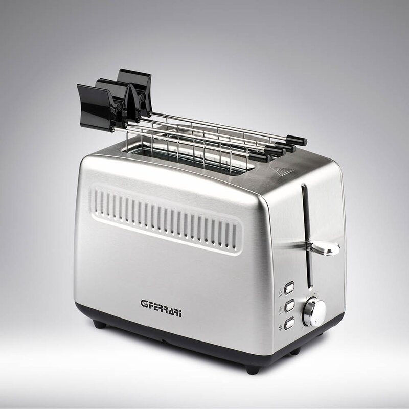G3 Ferrari Tramezzo brødrister 2 skirver rutsfritt stål