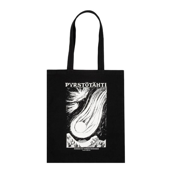 Nordicbuddies Mummi Novels handlenett 38,5x42 cm Kometen svart