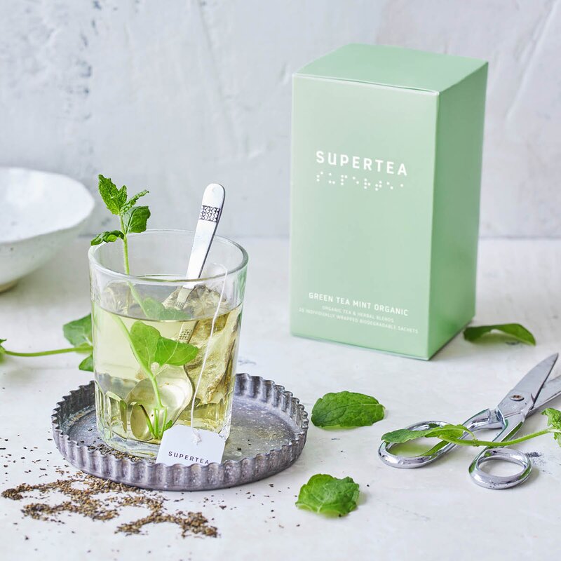 Teministeriet Supertea økologisk grønn te 30g 20 stk mynte