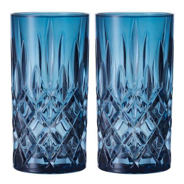 Nachtmann Noblesse Colour longdrinkglass 39,5 cl 2 stk vintage blue