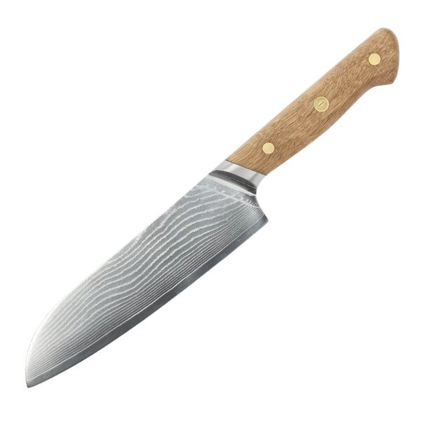 Pillivuyt Gourmet Douron urtekniv 21 cm damaskusstål/eik