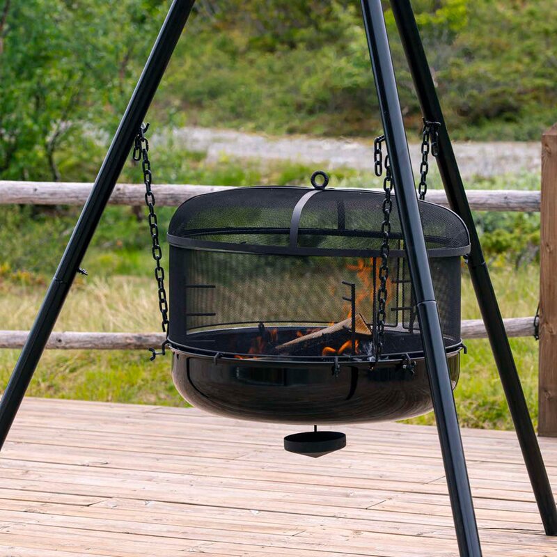 Espegard Gnistfangerlokk 60 til bålpanne svart