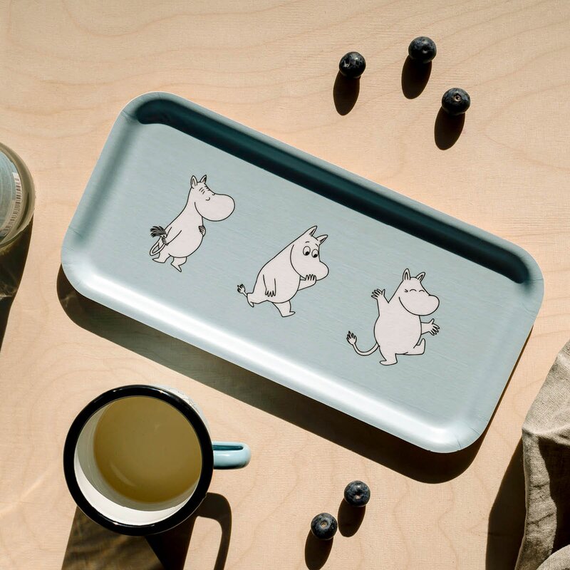 Muurla Mummi brett 13x27 cm Mummitrollet blå