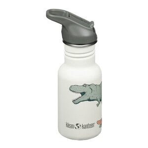 Klean Kanteen Kid Classic Narrow flaske 0,35L med sportslokk Dino Skate