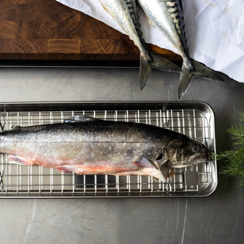 Culimat Mathias Dahlgren gastrobrett med rist 38x14 cm rustfri
