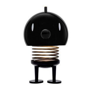 Hoptimist Bumble LED lampe stor 15 cm svart/stål