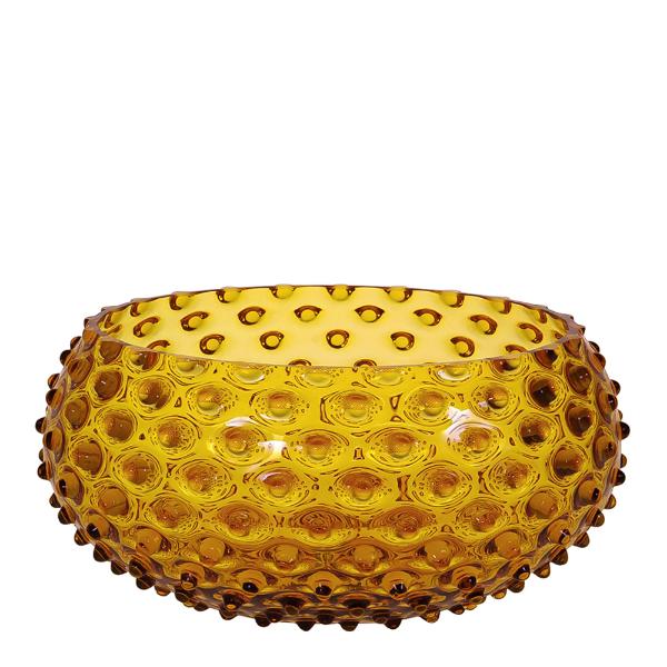 Klimchi Hobnail skål 23 cm amber