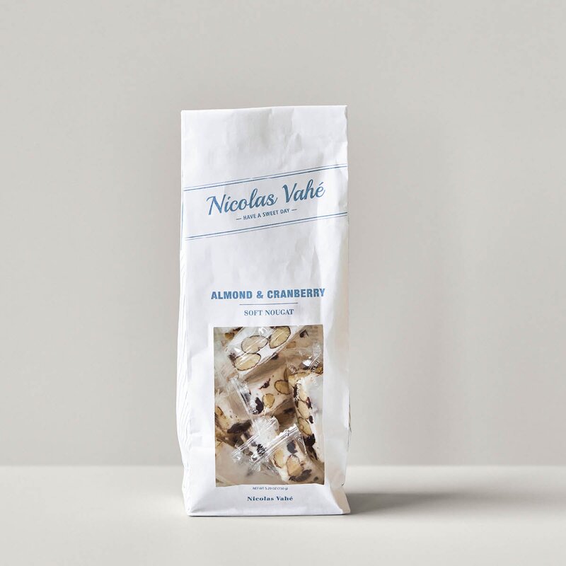 Nicolas Vahé Soft Nougat 150 g Almond & Cranberries
