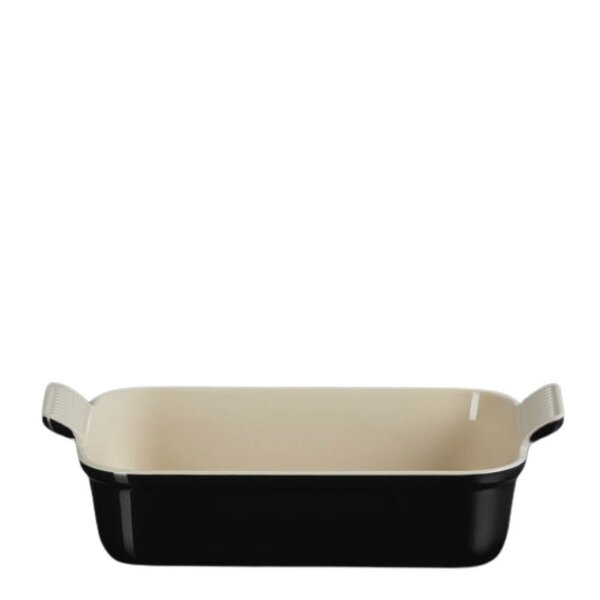 Le Creuset Heritage rektangulær ildfast form 26x19 cm black