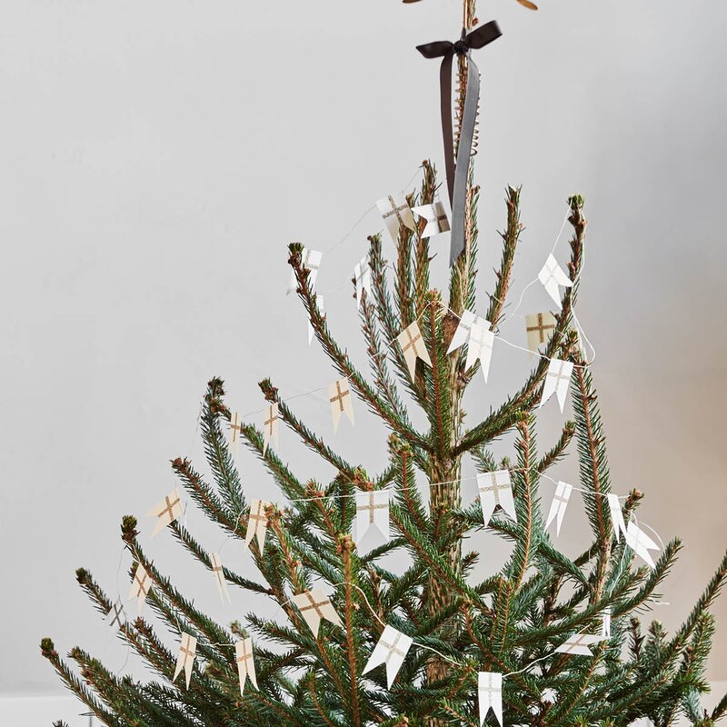 House Doctor Flags girlander 500 cm hvit champagne