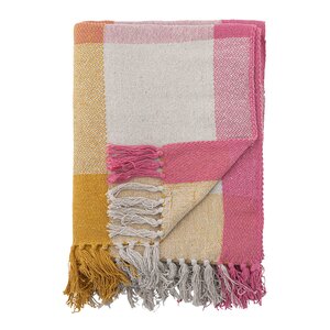 Bloomingville Hadley pledd 160x130 cm rutet
