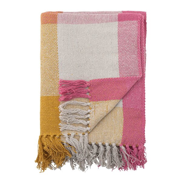 Bloomingville Hadley pledd 160x130 cm rutet