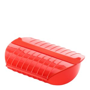 Lékué Dampkoker for mikrobølgeovn 3–4 porsjoner rød