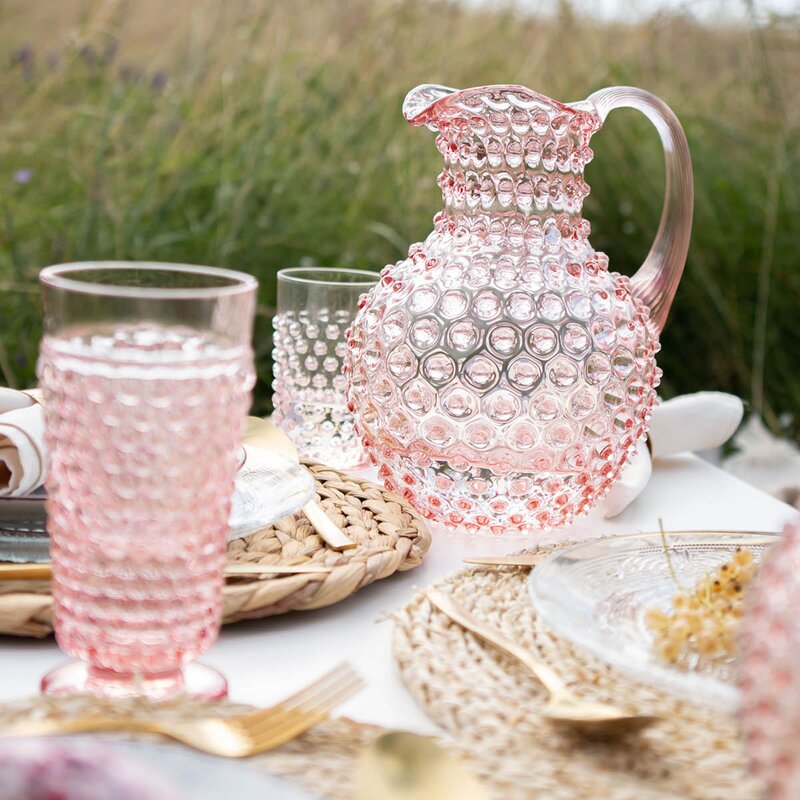 Klimchi Hobnail karaffel 1L rosaline