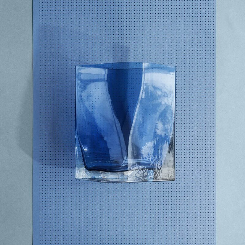 Blomus Duasis vase S 21x18x10 cm blå