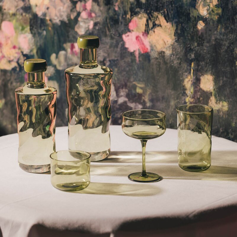 Paveau Swirl Coupe-cocktail glass 26 cl 2 stk Moss