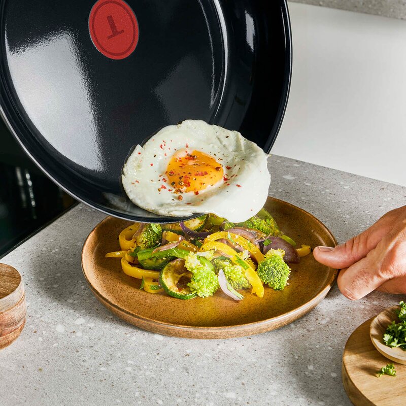 Tefal Ingenio Emotion stekepannesett 3 deler brushed ceramic