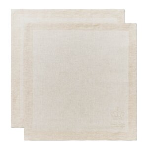 Royal Copenhagen Waves serviett 44x44 cm 2 stk hvit