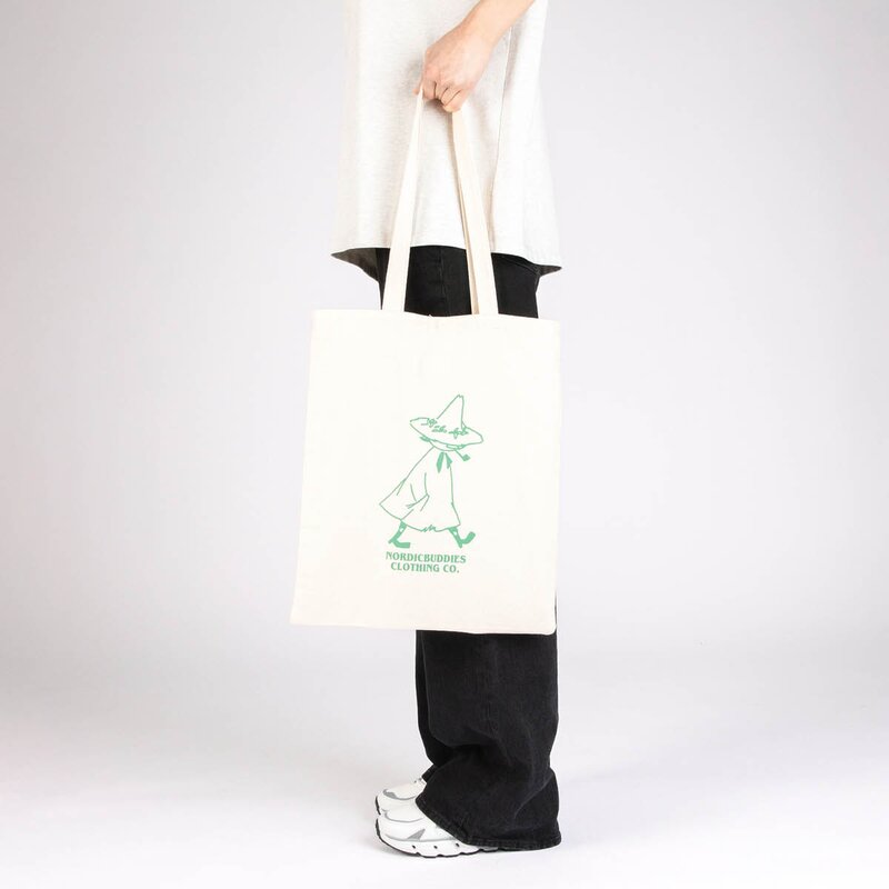 Nordicbuddies Mummi handlenett 38,5x42 cm Snusmumrikken beige
