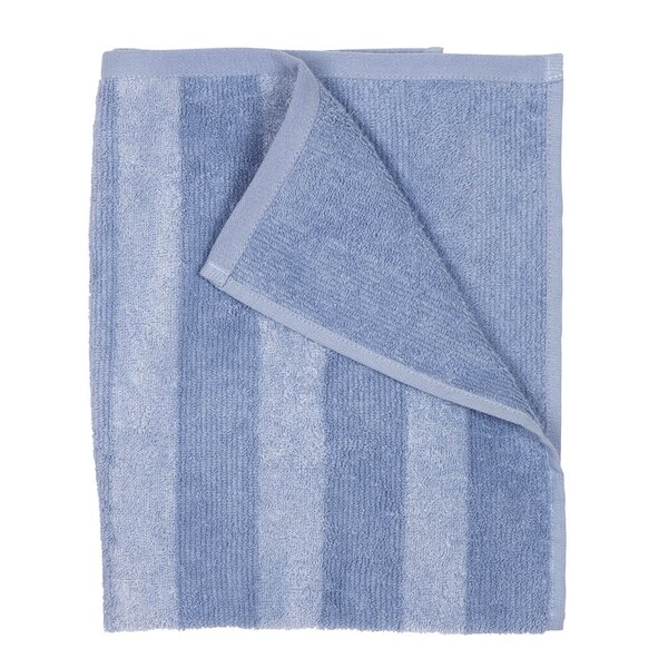 Fondaco Stripe håndkle 50x70 cm lyseblå