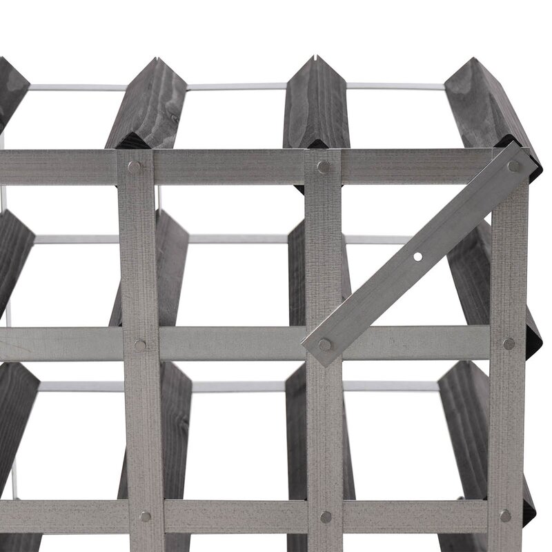 The Swedish Wine Rack Factory Vinstativ 9 flasker montert svart