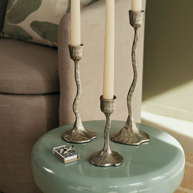 Broste Copenhagen Amy lysestake 9x31 cm sølv