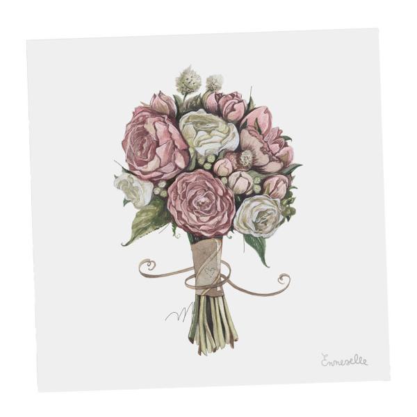 Emmeselle Gavelapp blomsterbukett