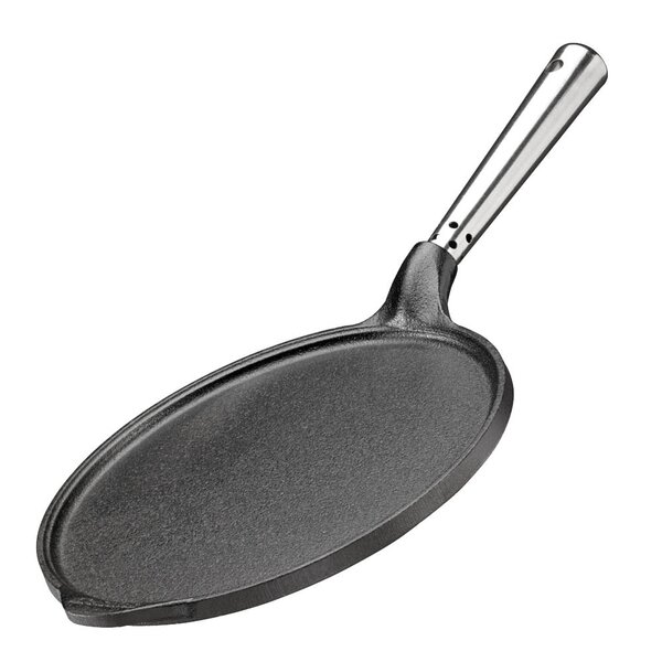 Skeppshult Professional pannekakepanne med rustfritt stål håndtak 23 cm støpejern