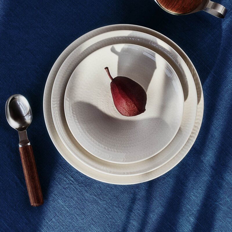 Rörstrand Blå Eld tallerken 26 cm hvit