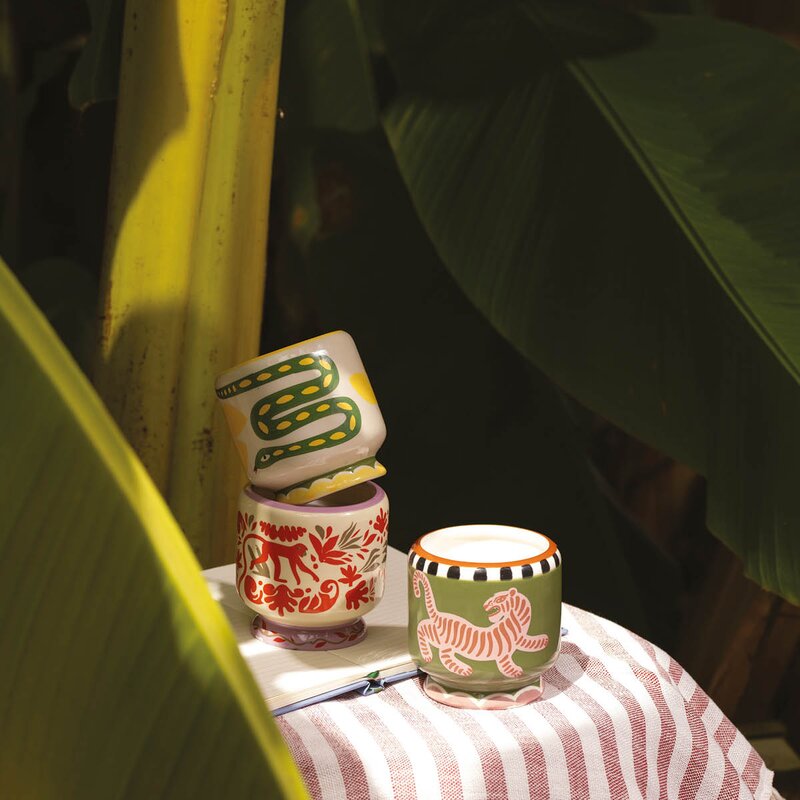 Paddywax Adopo duftlys wild lemongrass Snake gul