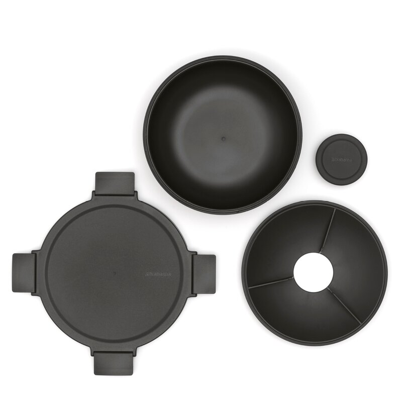 Brabantia Make & Take salatskål 1,3L mørk grå