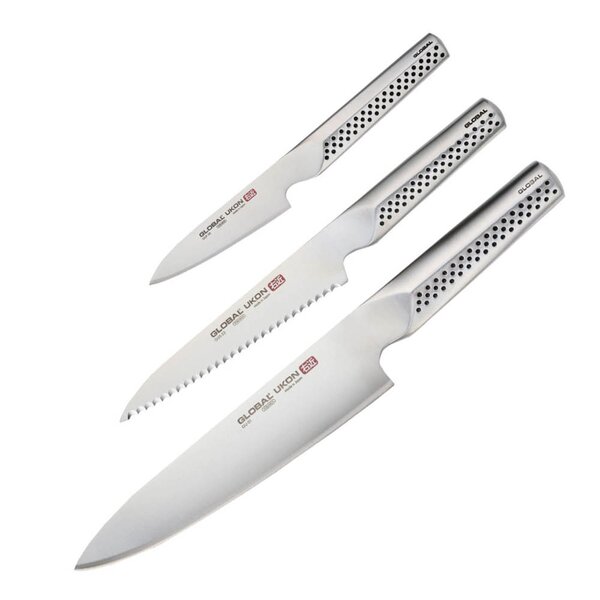 Global Ukon knivsett 3 deler GU-01, GUS-22, GUF-30