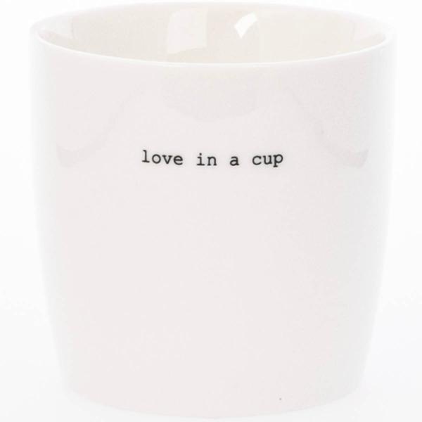 Sögne Home Krus love in a cup 30 cl hvit