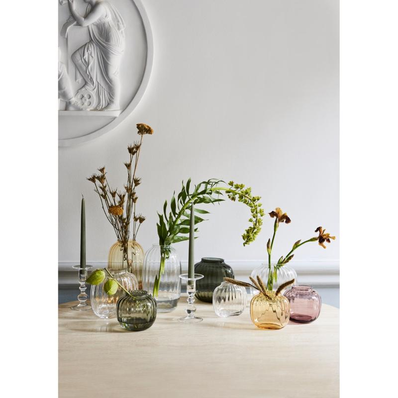 Holmegaard Primula oval vase 12,5 cm klar